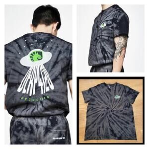 Team Liquid Derp4120 Short Sleeve Tie Dye Spiral Tee in Black